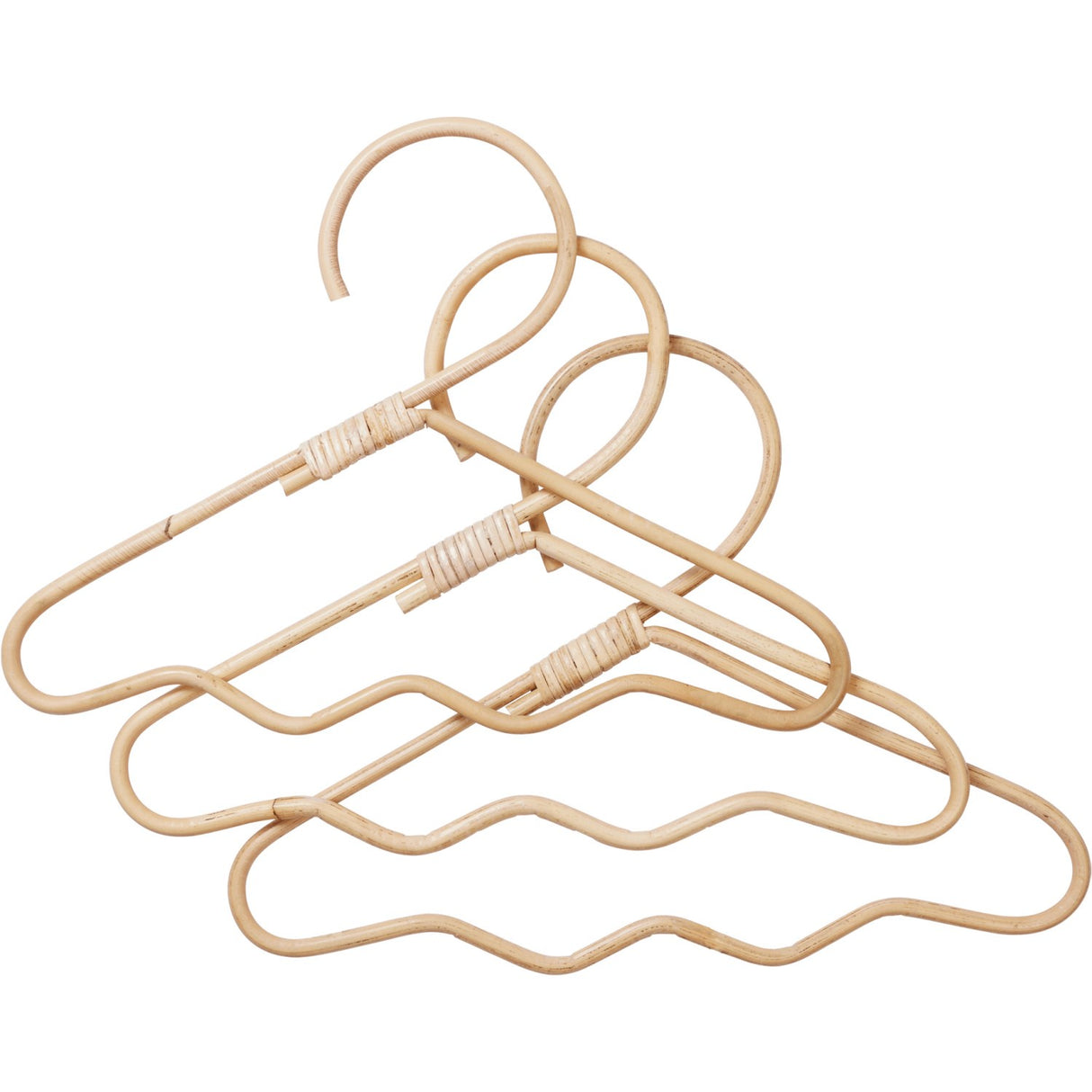 Ferm Living Natural Wavi Clothes Galgar 3-Pack