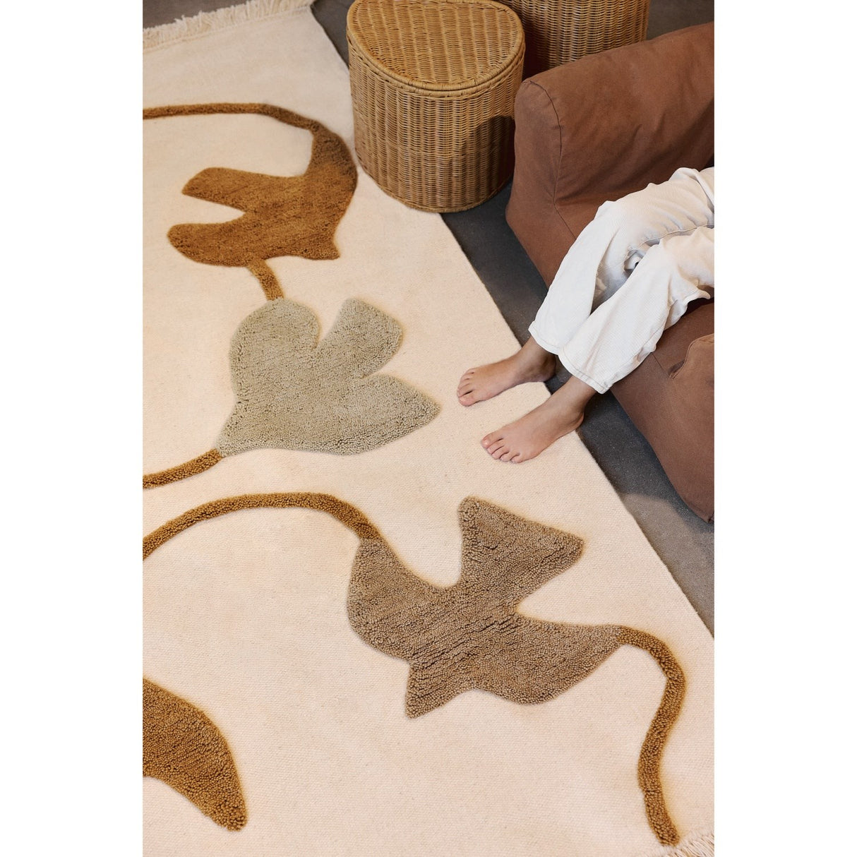 Ferm Living Natural Willora Flätad Förvaring 2-Pack