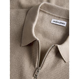 Jack & Jones Junior String Jjmax Stickad Zip Pikétröja Ss Jnr