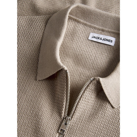Jack & Jones Junior String Jjmax Stickad Zip Pikétröja Ss Jnr