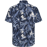 Jack & Jones Junior Navy Blazer Jjhonolulu Aop Skjorta Ss Jnr