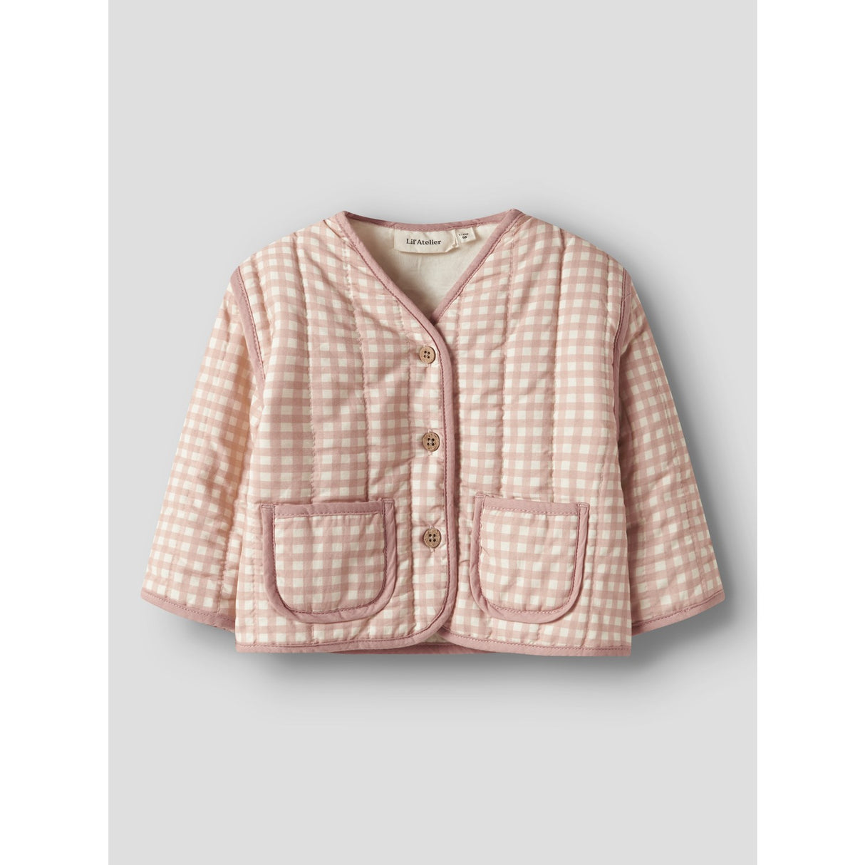 Lil'Atelier Cameo Rose Sun Nbflarose Ls Quilt Jacka Lil