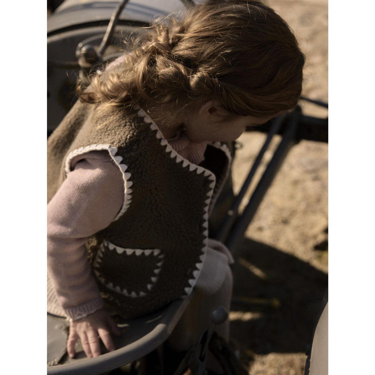 Lil'Atelier Shitake Nmflajo Loose Väst Lil