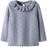 Lil'Atelier Zen Blue Nmflaguna Ls Stickad Lil Noos