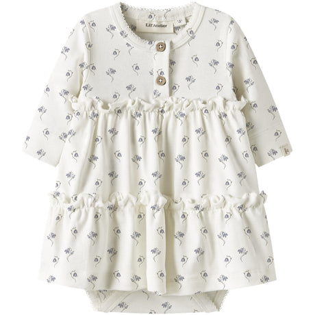 Lil'Atelier Coconut Milk Bell Flower Nbfgayo Sum Ls Body Klänning Lil