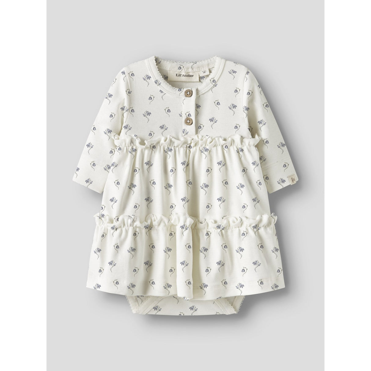 Lil'Atelier Coconut Milk Bell Flower Nbfgayo Sum Ls Body Klänning Lil