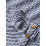 Lil'Atelier Zen Blue Nmftansy Ls Slim Topp Lil