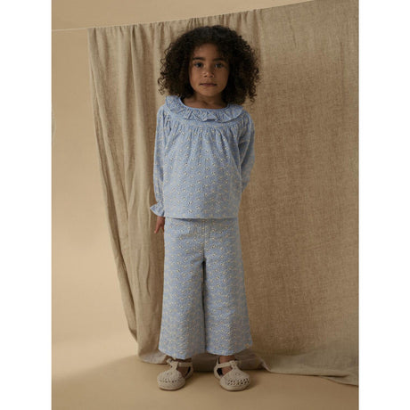 Lil'Atelier Zen Blue Nmftessie Wide Byxor Lil