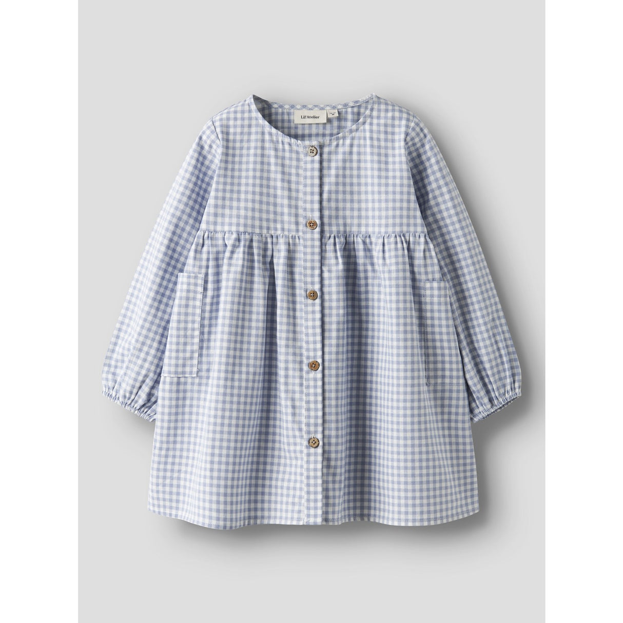 Lil'Atelier Zen Blue Nmftallula Ls Loose Klänning Lil