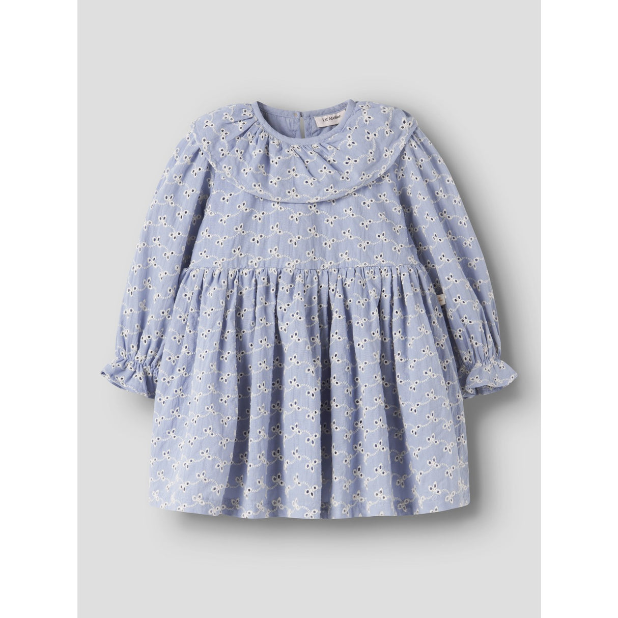 Lil'Atelier Zen Blue Nmftessie Ls Loose Klänning Lil