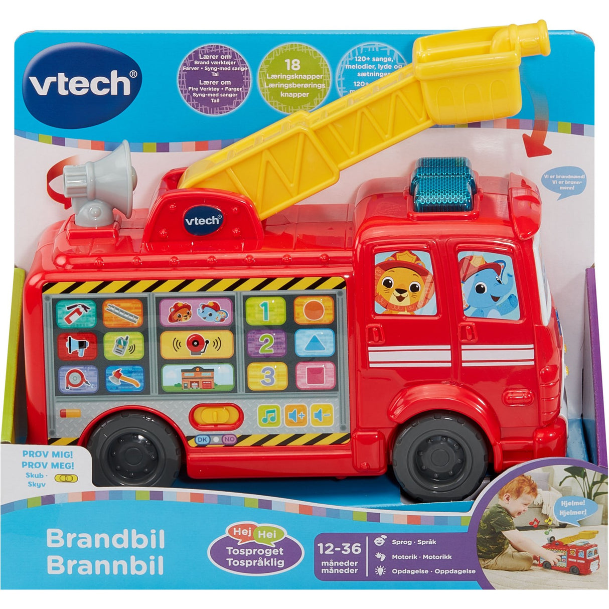 Vtech Rednings Venner Brandbil DK/NO