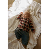 Wheat Red Blue Check Skjorta Shelby