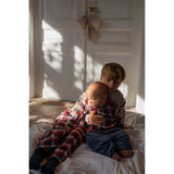 Wheat Red Blue Check Skjorta Shelby