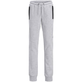 Jack & Jones Junior Light Grey Melange Jpstwill Jjfusion Sweat Pnts Nb Noos Jnr