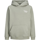 Jack & Jones Junior Seagrass Jornorrebro Typo Back Sweat Huva Sn Jnr