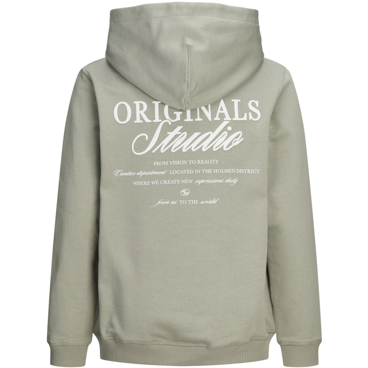 Jack & Jones Junior Seagrass Jornorrebro Typo Back Sweat Huva Sn Jnr