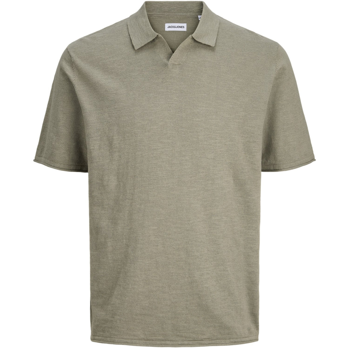 Jack & Jones Junior Vetiver Jjkane Stickad Split Neck Pikétröja Jnr