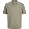 Jack & Jones Junior Vetiver Jjkane Stickad Split Neck Pikétröja Jnr
