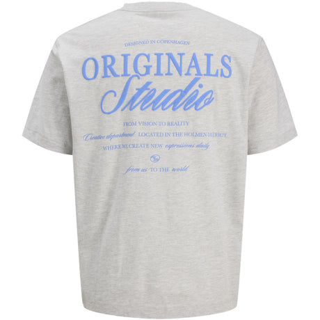 Jack & Jones Junior White Melange Jornorrebro Typo Tee Ss Crew Neck Sn Jnr