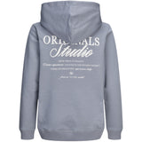 Jack & Jones Junior Tradewinds Jornorrebro Typo Back Sweat Huva Sn Jnr