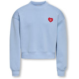 kids ONLY Soft Chambray Kogevisa L/S O-Neck Kort Swt
