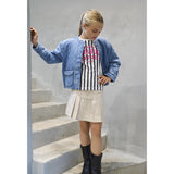 kids ONLY Light Blue Denim Koghallie Quiltad Dnm Jacka Akm