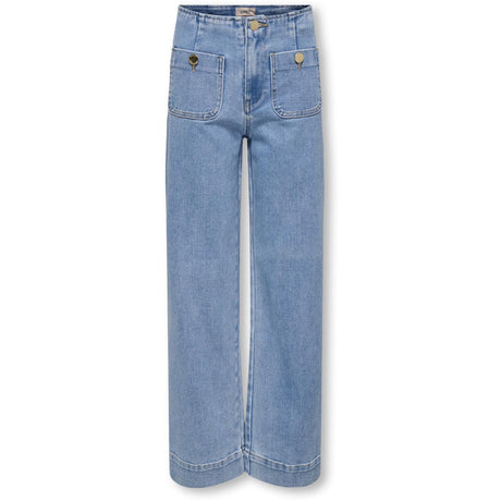 kids ONLY Light Blue Denim Kogmadeline Hw Wide Pocket Dnm Gua