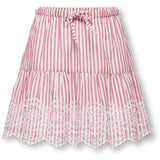 kids ONLY Barbados Cherry Cloud Dancer Kogbondi Life Emb Kjol Wvn