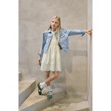 kids ONLY Cloud Dancer Kogbondi Life Rem Emb Klänning Wvn