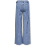 kids ONLY Medium Blue Denim Stripes Kogyasmin Wide Byxor Dnm Gua