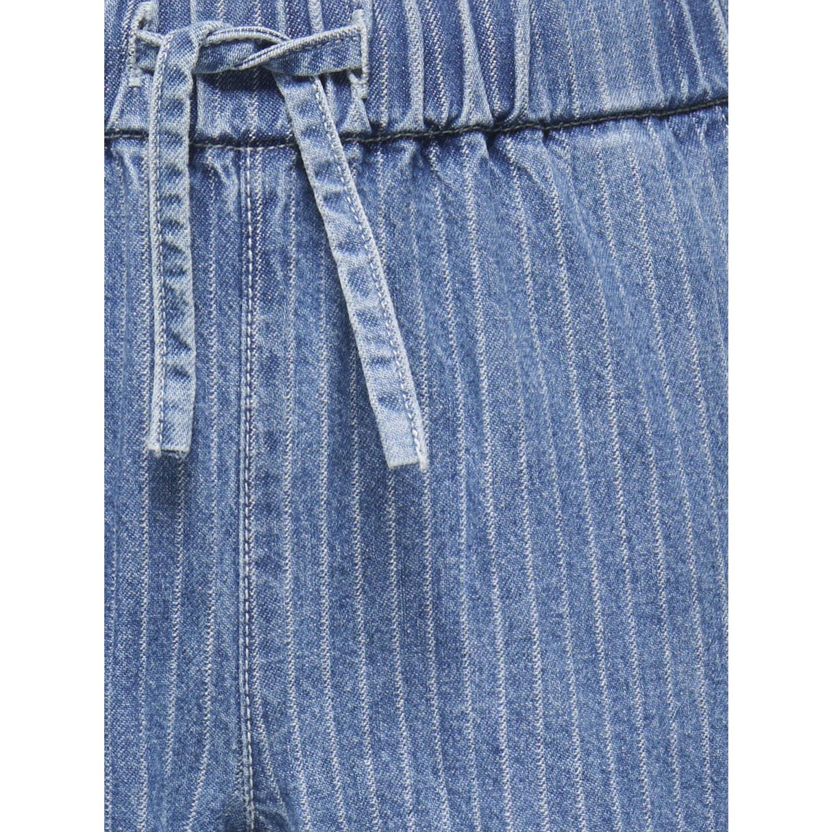 kids ONLY Medium Blue Denim Stripes Kogyasmin Wide Byxor Dnm Gua
