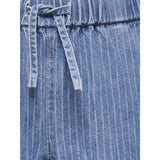 kids ONLY Medium Blue Denim Stripes Kogyasmin Wide Byxor Dnm Gua