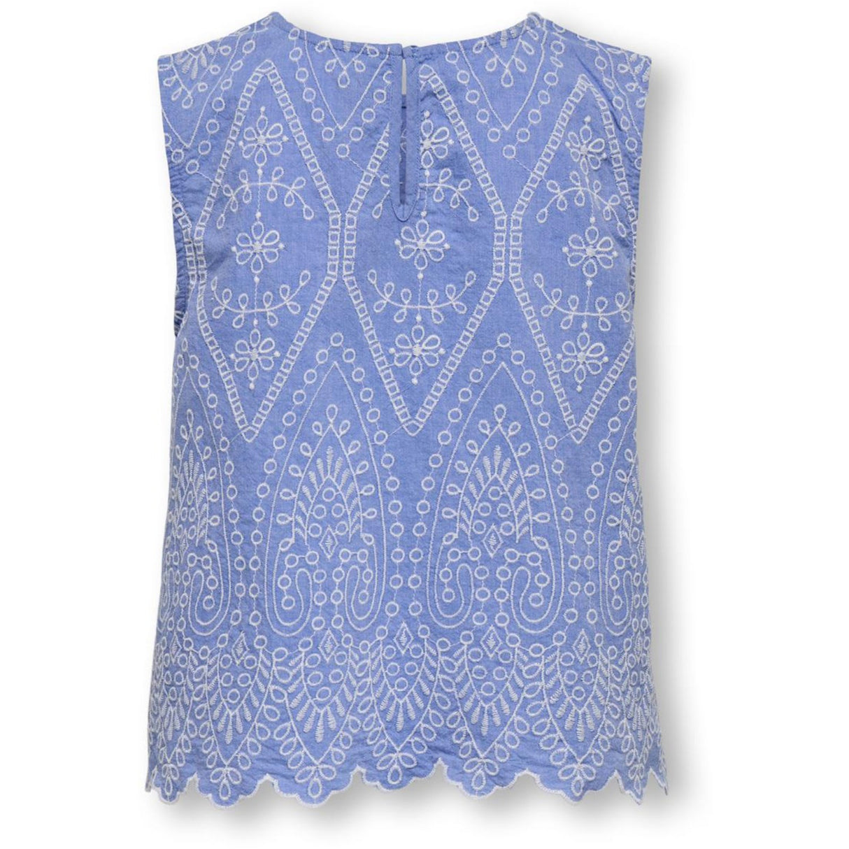 kids ONLY Blue Bonnet Bright White Emb Kogtulum Emb Sl Topp Wvn