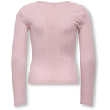 kids ONLY Bleached Mauve Kogsalsa Life L/S O-Neck Topp Jrs