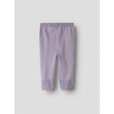 Name It Lavender Gray Nbfbrit Stickad Byxor
