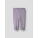 Name It Lavender Gray Nbfbrit Stickad Byxor