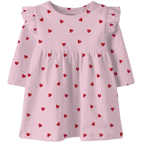 Name It Cradle Pink Nbfbheart Ls Klänning