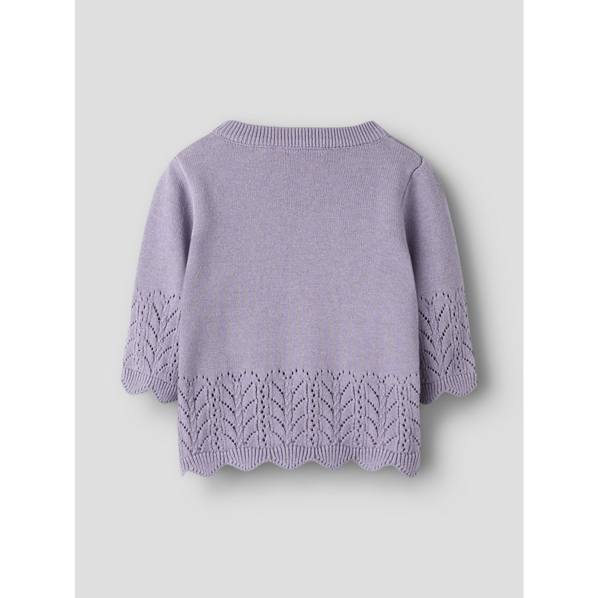 Name It Lavender Gray Nbfbrit Ls Stickad