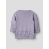 Name It Lavender Gray Nbfbrit Ls Stickad