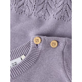 Name It Lavender Gray Nbfbrit Ls Stickad