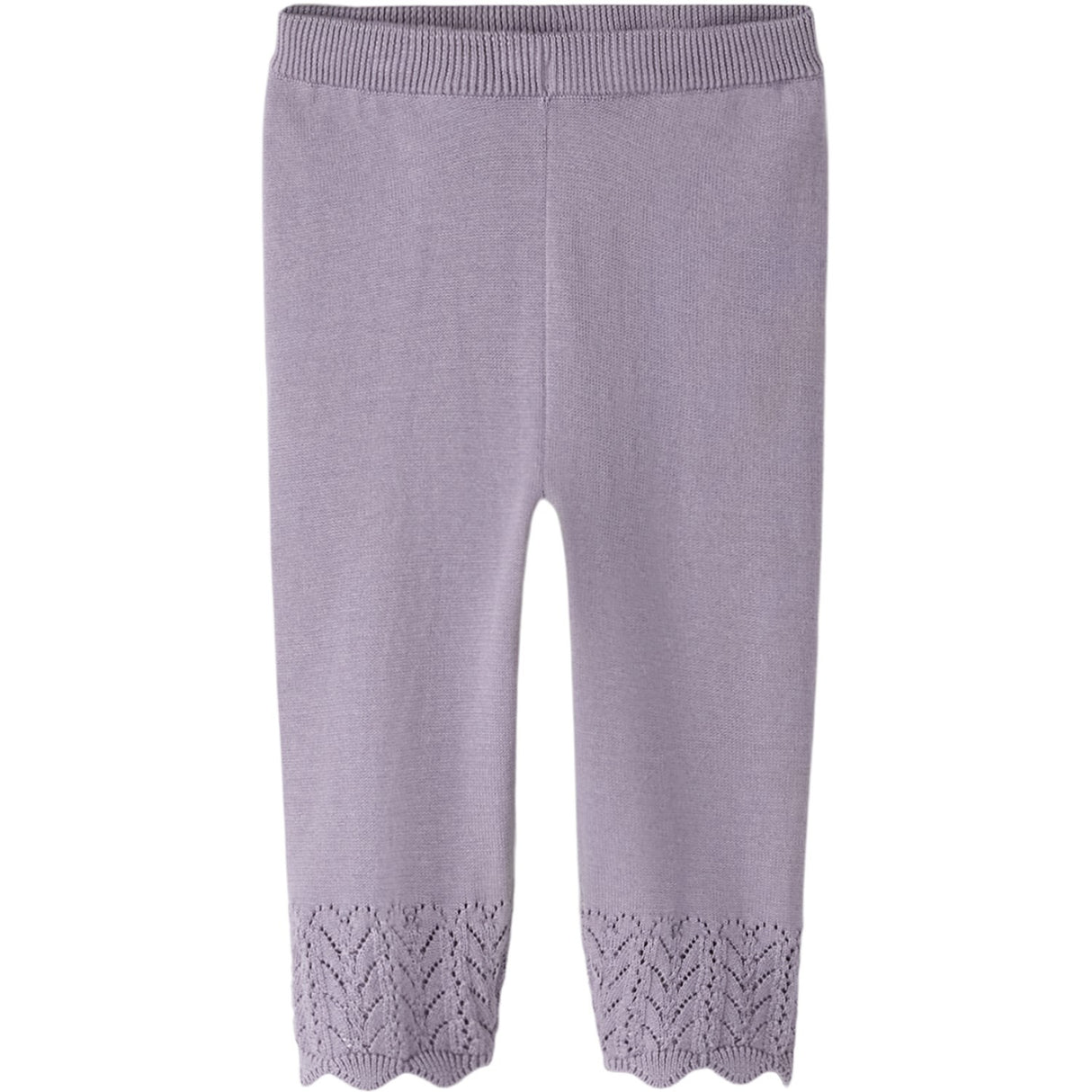 Name It Lavender Gray Nbfbrit Stickad Byxor