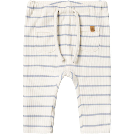 Lil'Atelier Coconut Milk Zen Blue Nbmkail Reg Byxor Lil Noos