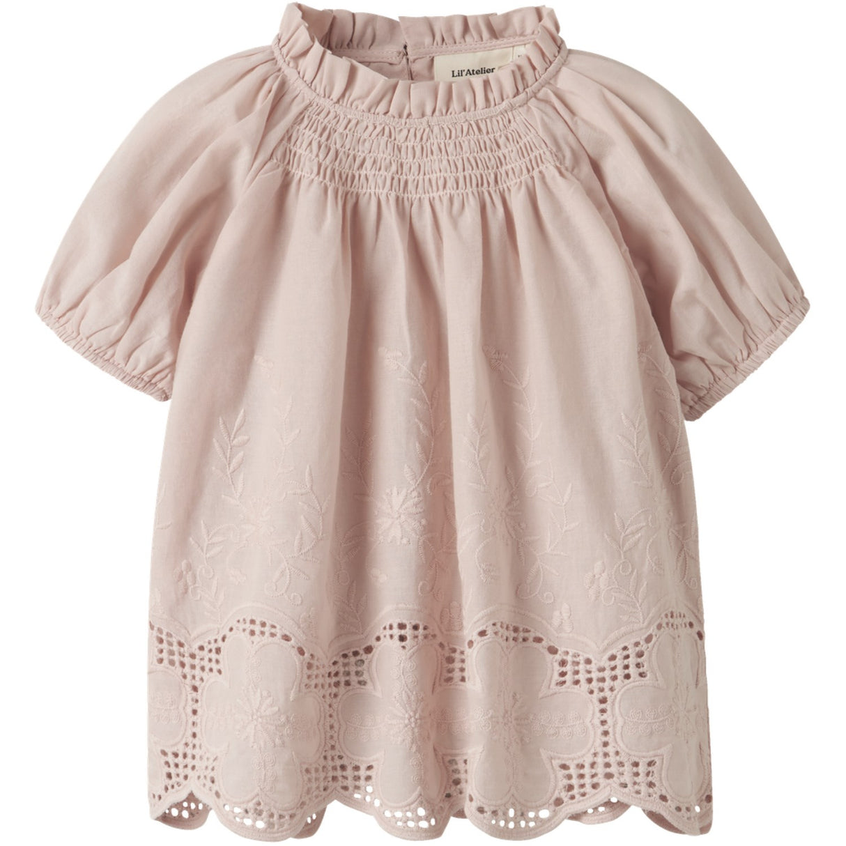 Lil'Atelier Peach Whip Nmfdayna Ss Loose Skjorta Lil