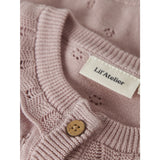 Lil'Atelier Peach Whip Melange Nbfdorina Ls Stickad Card Lil