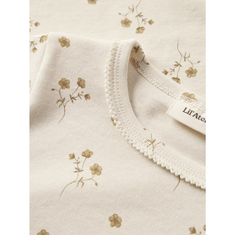 Lil'Atelier Coconut Milk Flower Yellow Nmflayo Sig Ls Slim Topp Lil
