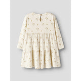 Lil'Atelier Coconut Milk Flower Yellow Nmflayo Sif Ls Klänning Lil