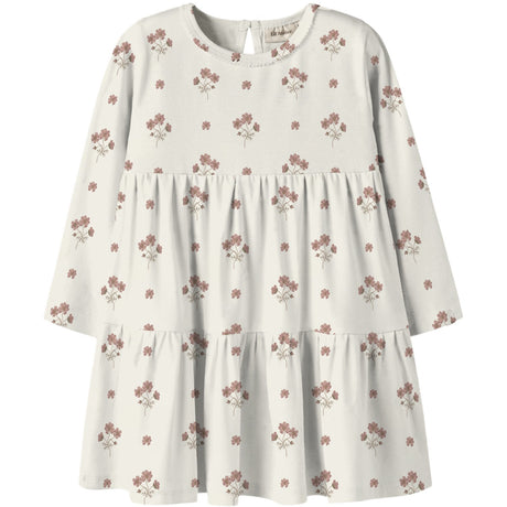 Lil'Atelier Coconut Milk Flower Pink Nmflayo Sif Ls Klänning Lil