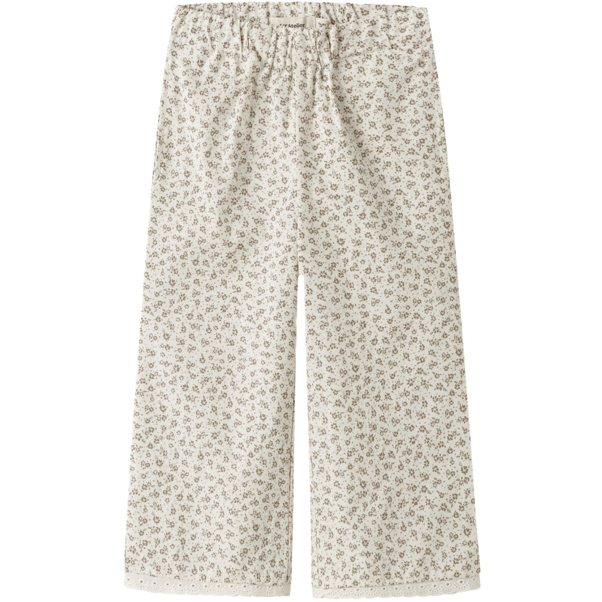 Lil'Atelier Coconut Milk Nmffjola Wide Ancle Byxor Lil