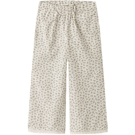 Lil'Atelier Coconut Milk Nmffjola Wide Ancle Byxor Lil