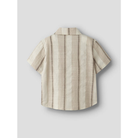 Lil'Atelier Coconut Milk Nmmfibert Ss Loose Skjorta Lil
